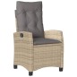 vidaXL 3-tlg. Bistro-Set mit Kissen Beigemischung Poly Rattan vidaXL 3-tlg. Bistro-Set mit Kissen Beigemischung Poly Rattan