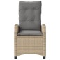 vidaXL 3-tlg. Bistro-Set mit Kissen Beigemischung Poly Rattan vidaXL 3-tlg. Bistro-Set mit Kissen Beigemischung Poly Rattan