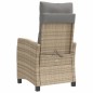 vidaXL 3-tlg. Bistro-Set mit Kissen Beigemischung Poly Rattan vidaXL 3-tlg. Bistro-Set mit Kissen Beigemischung Poly Rattan