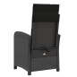 vidaXL Gartensessel mit Fußteil 2 Stk. Verstellbar Schwarz Poly Rattan vidaXL Gartensessel mit Fußteil 2 Stk. Verstellbar Schwarz Poly Rattan