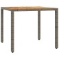 vidaXL 3-tlg. Bistro-Set mit Kissen Grau Poly Rattan vidaXL 3-tlg. Bistro-Set mit Kissen Grau Poly Rattan