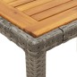vidaXL 3-tlg. Bistro-Set mit Kissen Grau Poly Rattan vidaXL 3-tlg. Bistro-Set mit Kissen Grau Poly Rattan