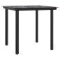 vidaXL 3-tlg. Bistro-Set mit Kissen Beigemischung Poly Rattan vidaXL 3-tlg. Bistro-Set mit Kissen Beigemischung Poly Rattan