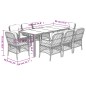 vidaXL 9-tlg. Garten-Essgruppe mit Kissen Schwarz Poly Rattan vidaXL 9-tlg. Garten-Essgruppe mit Kissen Schwarz Poly Rattan