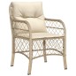 vidaXL 7-tlg. Garten-Essgruppe mit Kissen Beige Poly Rattan vidaXL 7-tlg. Garten-Essgruppe mit Kissen Beige Poly Rattan