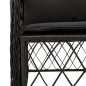 vidaXL 5-tlg. Garten-Essgruppe mit Kissen Schwarz Poly Rattan vidaXL 5-tlg. Garten-Essgruppe mit Kissen Schwarz Poly Rattan