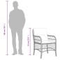vidaXL 5-tlg. Garten-Essgruppe mit Kissen Braun Poly Rattan vidaXL 5-tlg. Garten-Essgruppe mit Kissen Braun Poly Rattan