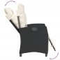 vidaXL 5-tlg. Garten-Essgruppe mit Kissen Schwarz Poly Rattan vidaXL 5-tlg. Garten-Essgruppe mit Kissen Schwarz Poly Rattan