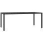 vidaXL 7-tlg. Garten-Essgruppe mit Kissen Schwarz Poly Rattan vidaXL 7-tlg. Garten-Essgruppe mit Kissen Schwarz Poly Rattan