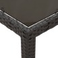 vidaXL 7-tlg. Garten-Essgruppe mit Kissen Schwarz Poly Rattan vidaXL 7-tlg. Garten-Essgruppe mit Kissen Schwarz Poly Rattan