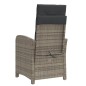 vidaXL Gartensessel mit Fußteil 2 Stk. Verstellbar Grau Poly Rattan vidaXL Gartensessel mit Fußteil 2 Stk. Verstellbar Grau Poly Rattan