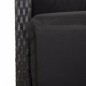 vidaXL 3-tlg. Garten-Essgruppe mit Kissen Schwarz Poly Rattan vidaXL 3-tlg. Garten-Essgruppe mit Kissen Schwarz Poly Rattan