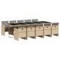 vidaXL 11-tlg. Garten-Essgruppe mit Kissen Beigemischung Poly Rattan vidaXL 11-tlg. Garten-Essgruppe mit Kissen Beigemischung Poly Rattan