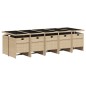 vidaXL 11-tlg. Garten-Essgruppe mit Kissen Beigemischung Poly Rattan vidaXL 11-tlg. Garten-Essgruppe mit Kissen Beigemischung Poly Rattan