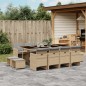 vidaXL 13-tlg. Garten-Essgruppe mit Kissen Beigemischung Poly Rattan vidaXL 13-tlg. Garten-Essgruppe mit Kissen Beigemischung Poly Rattan
