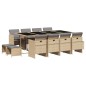 vidaXL 13-tlg. Garten-Essgruppe mit Kissen Beigemischung Poly Rattan vidaXL 13-tlg. Garten-Essgruppe mit Kissen Beigemischung Poly Rattan