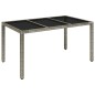 vidaXL 7-tlg. Garten-Essgruppe mit Kissen Grau Poly Rattan vidaXL 7-tlg. Garten-Essgruppe mit Kissen Grau Poly Rattan