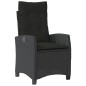 vidaXL 9-tlg. Garten-Essgruppe mit Kissen Schwarz Poly Rattan vidaXL 9-tlg. Garten-Essgruppe mit Kissen Schwarz Poly Rattan