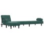 vidaXL Schlafsofa in L-Form Dunkelgrün 260x140x70 cm Samt vidaXL Schlafsofa in L-Form Dunkelgrün 260x140x70 cm Samt