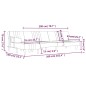 vidaXL Schlafsofa in L-Form Dunkelgrün 260x140x70 cm Samt vidaXL Schlafsofa in L-Form Dunkelgrün 260x140x70 cm Samt