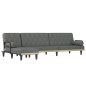 vidaXL Schlafsofa in L-Form Dunkelgrau 260x140x70 cm Stoff vidaXL Schlafsofa in L-Form Dunkelgrau 260x140x70 cm Stoff
