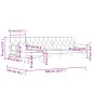 vidaXL Schlafsofa in L-Form Dunkelgrau 260x140x70 cm Stoff vidaXL Schlafsofa in L-Form Dunkelgrau 260x140x70 cm Stoff