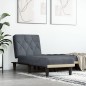 vidaXL Chaiselongue Dunkelgrau Samt vidaXL Chaiselongue Dunkelgrau Samt