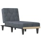 vidaXL Chaiselongue Dunkelgrau Samt vidaXL Chaiselongue Dunkelgrau Samt