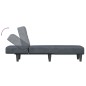 vidaXL Chaiselongue Dunkelgrau Samt vidaXL Chaiselongue Dunkelgrau Samt
