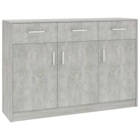 vidaXL Sideboard Betongrau 110x30x75 cm Holzwerkstoff