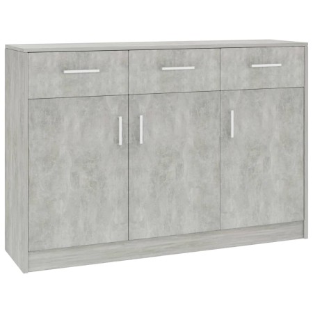 vidaXL Sideboard Betongrau 110x30x75 cm Holzwerkstoff