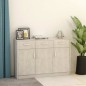 vidaXL Sideboard Betongrau 110x30x75 cm Holzwerkstoff