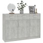 vidaXL Sideboard Betongrau 110x30x75 cm Holzwerkstoff