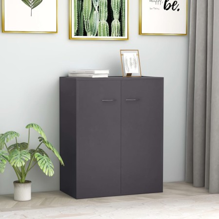 vidaXL Sideboard Grau 60x30x75 cm Holzwerkstoff