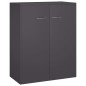 vidaXL Sideboard Grau 60x30x75 cm Holzwerkstoff vidaXL Sideboard Grau 60x30x75 cm Holzwerkstoff