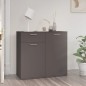 vidaXL Sideboard Grau 80x36x75 cm Holzwerkstoff vidaXL Sideboard Grau 80x36x75 cm Holzwerkstoff