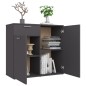 vidaXL Sideboard Grau 80x36x75 cm Holzwerkstoff vidaXL Sideboard Grau 80x36x75 cm Holzwerkstoff