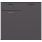 vidaXL Sideboard Grau 80x36x75 cm Holzwerkstoff vidaXL Sideboard Grau 80x36x75 cm Holzwerkstoff