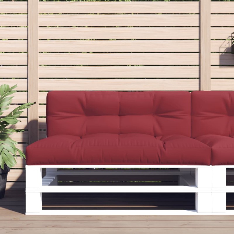 vidaXL Palettenkissen Weinrot 120x40x12 cm Stoff vidaXL Palettenkissen Weinrot 120x40x12 cm Stoff