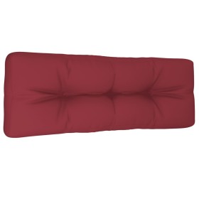vidaXL Palettenkissen Weinrot 120x40x12 cm Stoff