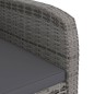 vidaXL 9-tlg. Garten-Essgruppe mit Kissen Poly Rattan Grau vidaXL 9-tlg. Garten-Essgruppe mit Kissen Poly Rattan Grau