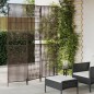 vidaXL Paravent 3-tlg. Braun Poly Rattan vidaXL Paravent 3-tlg. Braun Poly Rattan
