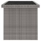 vidaXL 9-tlg. Garten-Essgruppe mit Kissen Poly Rattan Grau vidaXL 9-tlg. Garten-Essgruppe mit Kissen Poly Rattan Grau