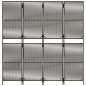 vidaXL Paravent 4-tlg. Grau Poly Rattan vidaXL Paravent 4-tlg. Grau Poly Rattan