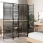 vidaXL Paravent 5-tlg. Schwarz Poly Rattan vidaXL Paravent 5-tlg. Schwarz Poly Rattan