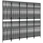 vidaXL Paravent 5-tlg. Schwarz Poly Rattan vidaXL Paravent 5-tlg. Schwarz Poly Rattan