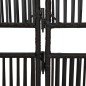 vidaXL Paravent 5-tlg. Schwarz Poly Rattan vidaXL Paravent 5-tlg. Schwarz Poly Rattan