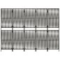 vidaXL Paravent 5-tlg. Grau Poly Rattan vidaXL Paravent 5-tlg. Grau Poly Rattan
