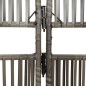 vidaXL Paravent 5-tlg. Grau Poly Rattan vidaXL Paravent 5-tlg. Grau Poly Rattan