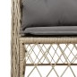 vidaXL Gartenstühle mit Kissen 2 Stk. Beigemischung Poly Rattan vidaXL Gartenstühle mit Kissen 2 Stk. Beigemischung Poly Rattan